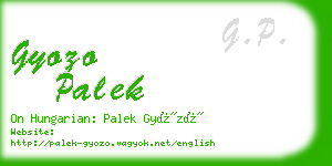 gyozo palek business card